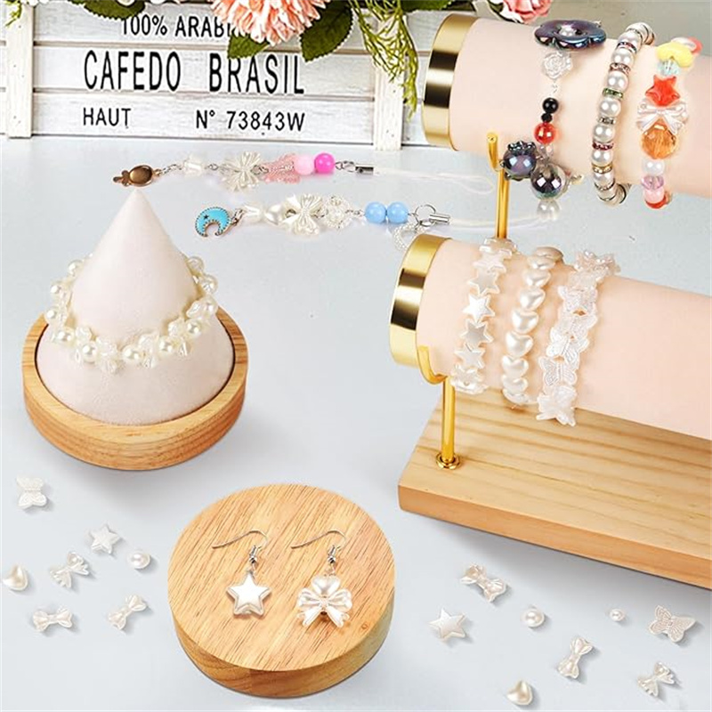 20pcs/bag Acrylic Ribbon Bow A - Pearl Stud Earrings recension och pris