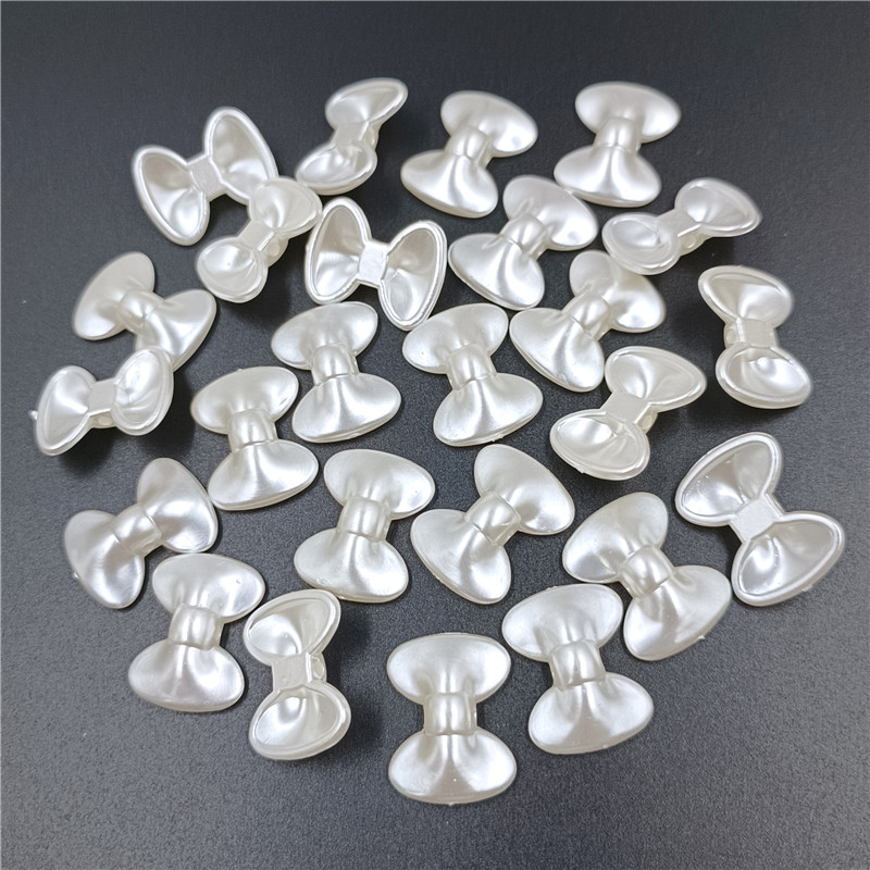 20pcs/bag Acrylic Ribbon Bow A - Pearl Stud Earrings recension och pris