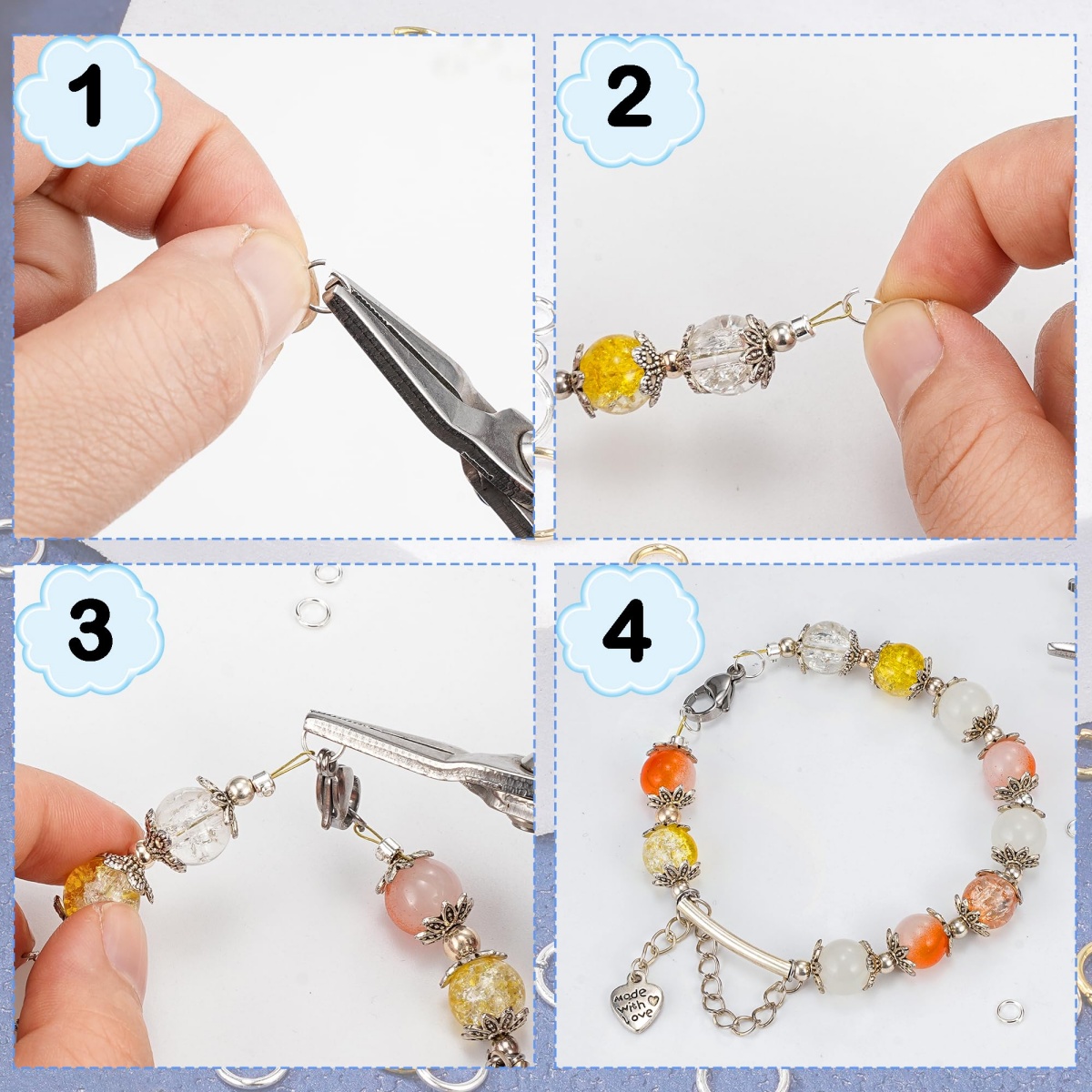 Iron Open Jump Rings Connector - Hoop Earrings recension och pris