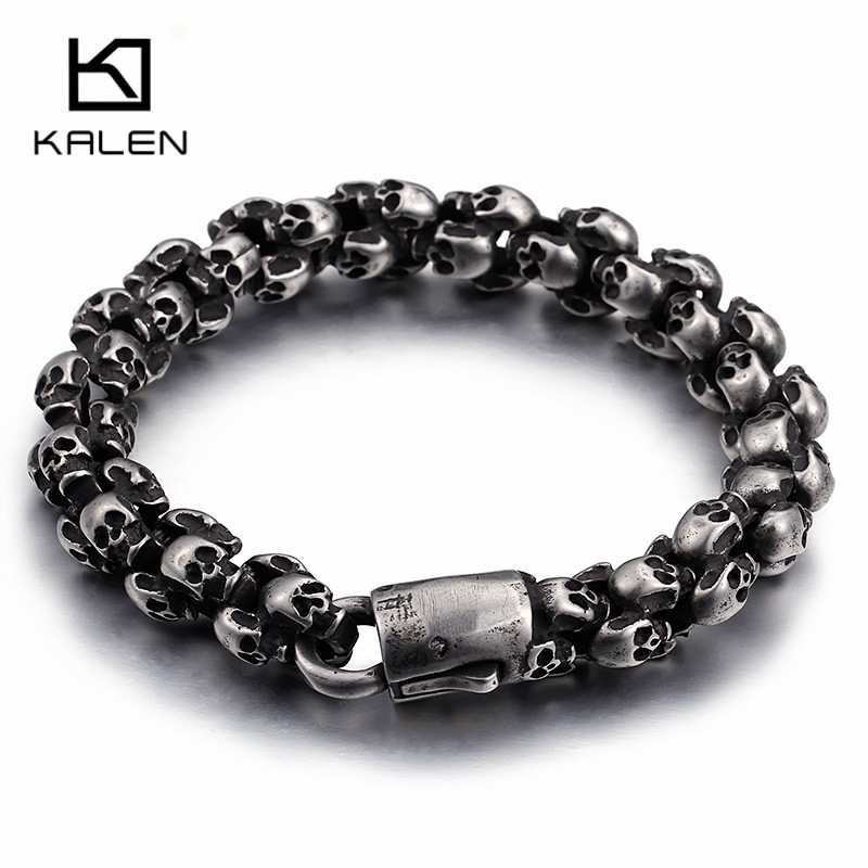 Kalen Punk Long Matte Skull Ne - Gothic Skull Ring recension och pris