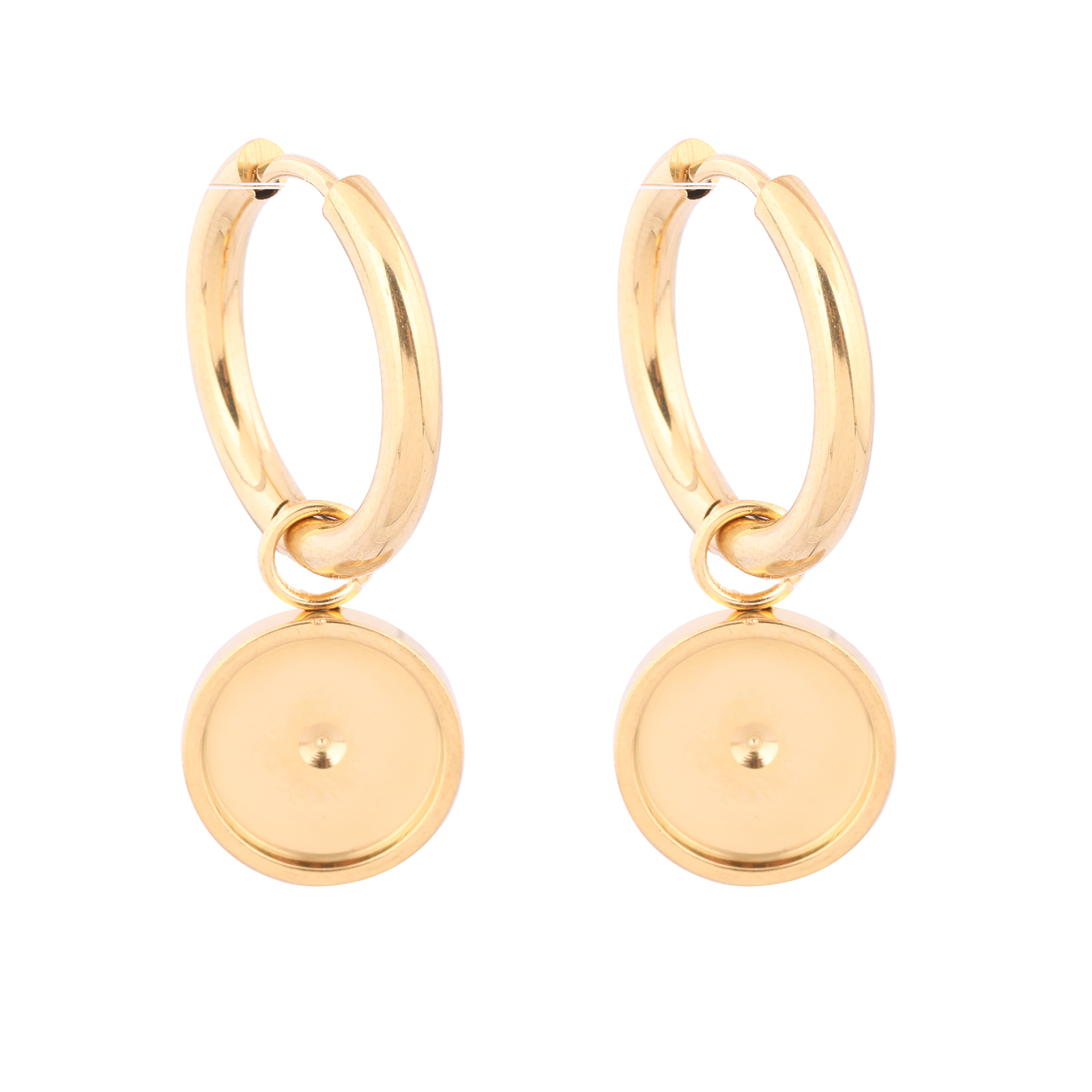 6pcs Stainless Steel Gold Plat - Hoop Earrings recension och pris