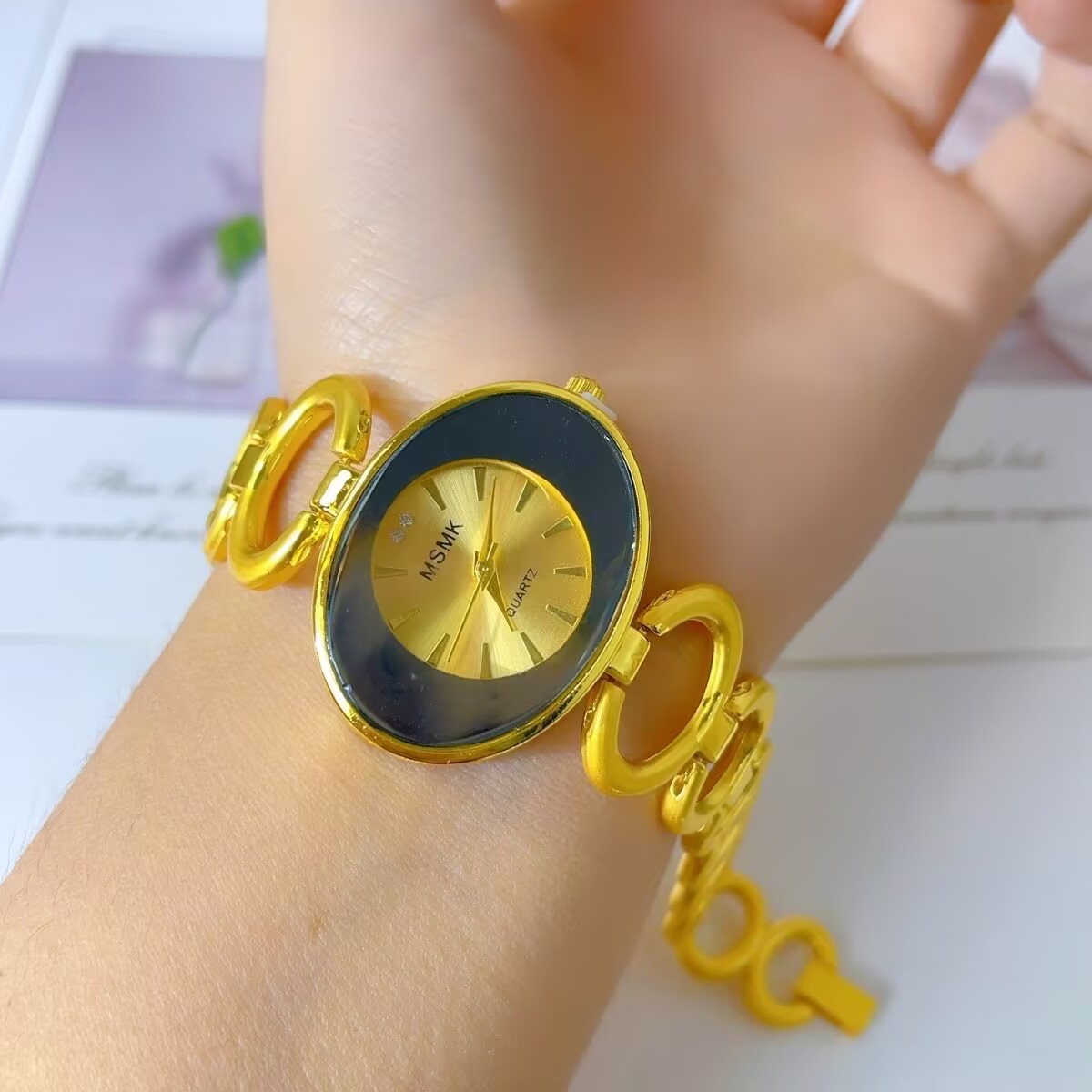 New American 24K Gold Plated W - Jewelry And Watches recension och pris